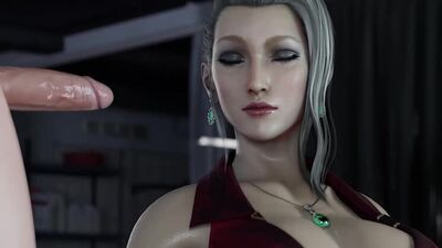 Scarlet - oral sex; minet; blowjob; deepthroat; facefuck; lipfuck; licking; big boobs; 3D sex porno hentai; [Final Fantasy]
