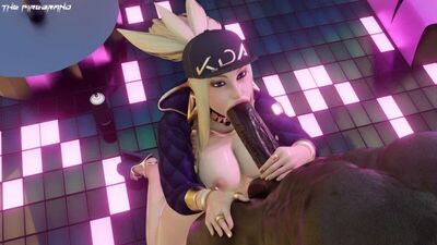 (Sound)K/DA Akali pov blowjob ver.2 [League of Legends, LoL;Porn;Hentai;Oral;Bimbo;R34;Blender;порно;секс;хентай;лига легенд]