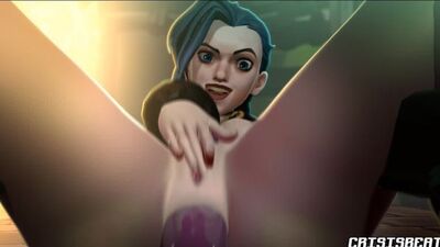 (Sound)Jinx female solo masturbation animation [League of Legends, LoL;Porn;Hentai;R34;Sex;порно;секс;хентай;лига легенд;соло]