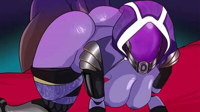 (Sound) Tali'Zorah sex animation [Mass Effect, PlusBestia;Porn;Hentai;R34;2D;Blender;порно;хентай]