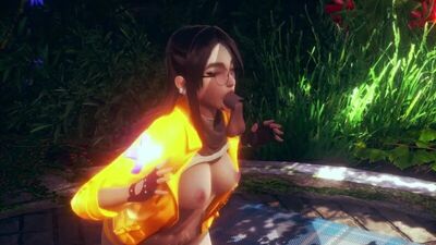 Killjoy - tittyfuck; paizuri; oral sex; minet; blowjob; facefuck; doggystyle; anus; pussy; 3D sex porno hentai; [Valorant]