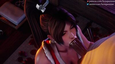 Mai Shiranui - BBC; blacked; interracial; oral sex; minet; blowjob; 3D sex porno hentai; [King of Fighters | Dead or Alive]