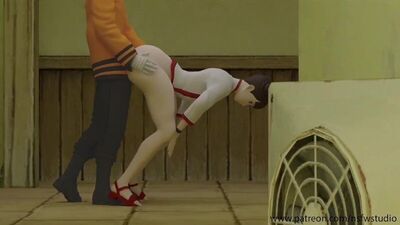 Naruto Uzumaki x TenTen (Ten Ten) Takahashi - sex on the street; milf; big butt; doggy; 3D sex porno hentai; [Naruto | Boruto]