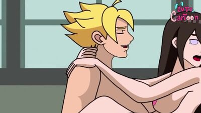 Боруто хентай с Ханаби