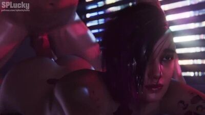 Judy Alvarez - domination; big ass; big butt; 3D sex porno hentai; (by @SPLucky) [Cyberpunk 2077]