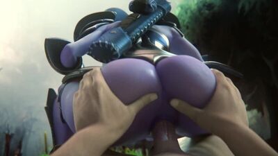 Drow Ranger - NSFW; thicc; big ass; big butt; vaginal fucked; 3D sex porno hentai; [Dota 2]