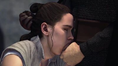 Rey Skywalker - NSFW; oral sex; minet; blowjob; deepthroat; facefuck; orgasm; cumshot; ahegao; 3D sex porno hentai; [Star Wars]