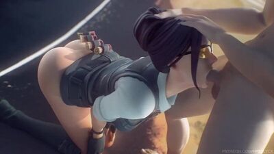 Rook - NSFW; oral sex; minet; blowjob; deepthroat; facefuck; 3D sex porno hentai; (by @FPSBlyck | @FPSBlack) [Fortnite]