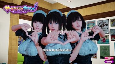 Succubus Cafe - slim asian japanese teens girls anime hentai pc game