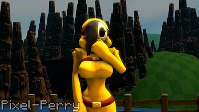 Futanari futa Pixel-Perry Shy Guy Source Filmmaker Super Mario Bros. animated webm