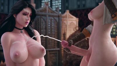 Ciri Meis3D The Witcher 3 Yennefer animated blender futanari futa porn