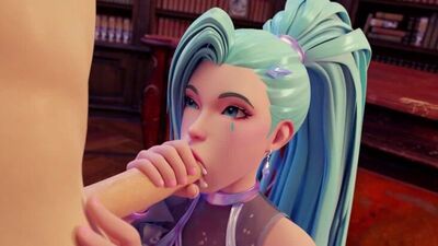 3D Hentai K-da-Seraphine-blowjob-unwatermarked_1080p rule 34 porn video animation