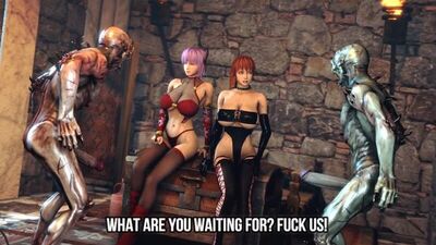 3D Monster DoA Kasumi and Ayane_1080p hentai rule 34 video porn game