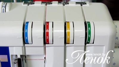 Как настроить ролевой шов на оверлоке Elna 664 pro.