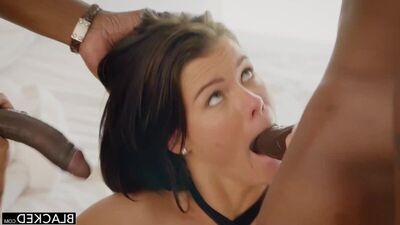 [Blacked.com] Peta Jensen [2016, Threesome, Blowjob, BBC, Facial, Deep throat, глубокая глотка, порн