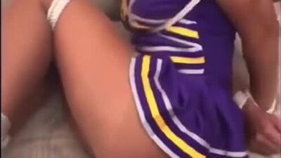 Cheerleader kidnapped, bound and cleave gagged