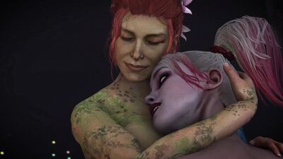 Harley Quinn And Poison Ivy Love Making