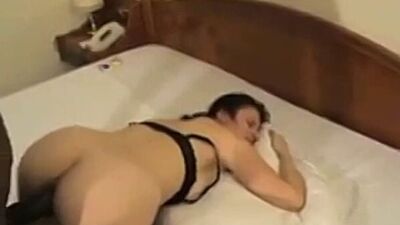 Hubby gets sloppy seconds after wife is black bred