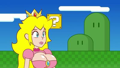 Peach Gets Boob-ombd