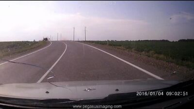 ДТП в Белореченском районе 6.07.18. Момент столкновения