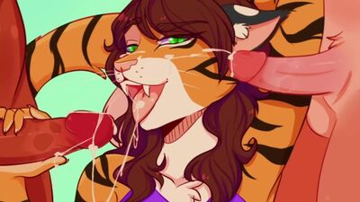 Пушистики тоже не могут жить без камшотов