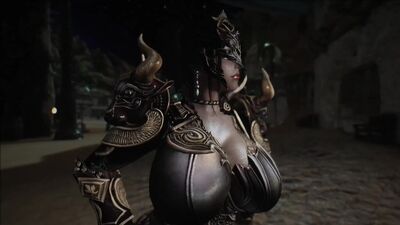 Skyrim Lust mask female knight 3P
