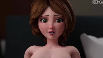 REDMOA | Cass Hamada (Big Hero 6) [Hentai 3D]