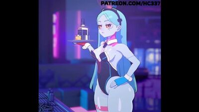 Waitress Rebecca Cyberpunk 2077 - Официантка Ребекка порно хентай porno henta