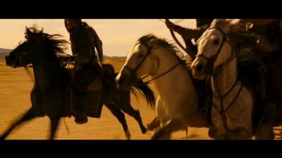 Арн: Рыцарь-тамплиер (2007). Схватка крестоносцев с разбойниками в пустыне. 1177 год.