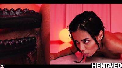 Хентайд - шкуру canela трахнули до конца