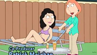 Хентай 3D лесбийский секс с фам мужиком, Бонни и Лоис