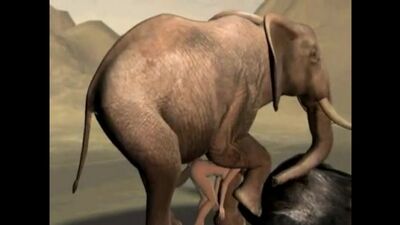 Слон выебал 3д девушку.