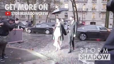 Vincent Cassel, Tina Kunakey and Alessandra Ambrosio at the Vogue anniversary in Paris ( 480 X 854 ).mp4