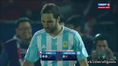 Кубок Америки-2015 / Финал / Чили - Аргентина / Серия пенальти / Игуаин
