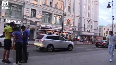 Празднование победы сборной России