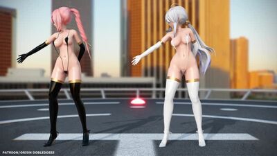 MMD R-18 [NORMAL VER2] Haku & Luka Glide Author Orion Dobledosis