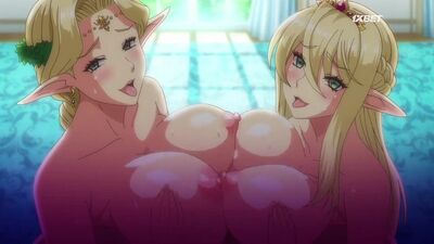 [Animaunt] Эльфийки с большими сиськами под гипнозом \ Kyonyuu Elf Oyako Saimin - 01 (многоголосые стоны)