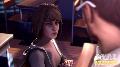 Max Caulfield - sex in the school; handjob; oral sex; minet; blowjob; facefuck; doggystyle 3D sex porno hentai [Life is Strange]