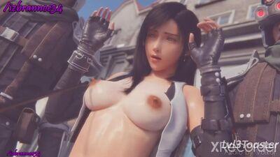 Полицации поймали Тифу Локхарт и готовят к допросу с пристастием (Tifa Lockhart Final Fantasy VII) [красивая упругая грудь]