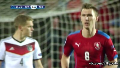 Евро U-21 / Чехия 1-1 Германия / Обзор / Голы / 23.06.2015 [HD 720p]