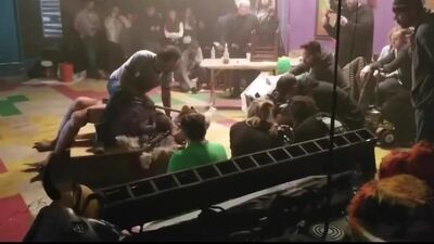 "Willy's Wonderland" behind the scenes