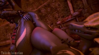 3d Yiff by TwitchyAnimation Straight Furry Porn Sex E621 FYE Monster Hunter r34 rule34 scalie Dragon fucks with purple jackal