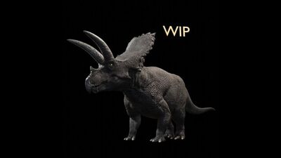 Beasts of Bermuda - 3D модель и анимации коауилацератопса