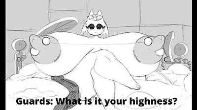 Жертва Hyper Futa Furry, анальный рост, Ankha