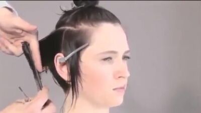 Градуированное боб каре | Женская Стрижка каре на ножке