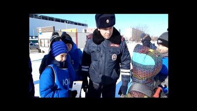 Юные инспекторы дорожного движения. Телекомпания "Эфир".