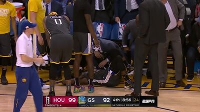 Стив Керр не заметил, как Дрэймонд Грин получил травму в полуметре от него