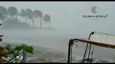 Ураган 1 категории "Нора" в Барра-де-Навидад (Халиско, Мексика, 28.08.2021)