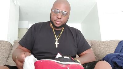 ASMR shoe cleaning video