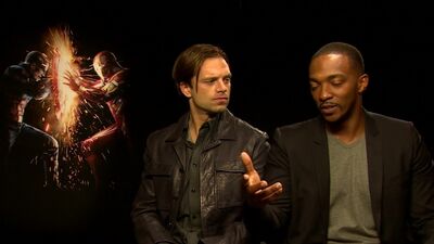 Anthony Mackie and Sebastian Stan on Batman v Superman׃ Dawn of Justice!